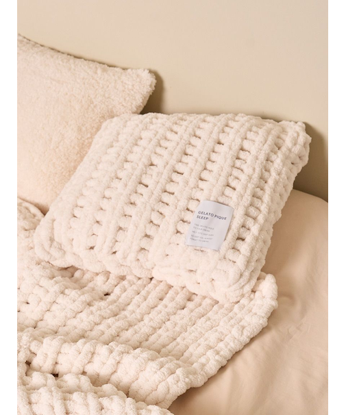 【Sleep】チャンキーニット クッションカバー