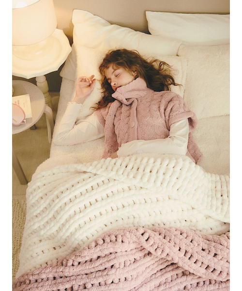 Sleep】チャンキーニット マルチカバー｜ジェラートピケの通販｜&mall