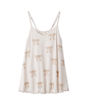 リボン柄カップインキャミソール