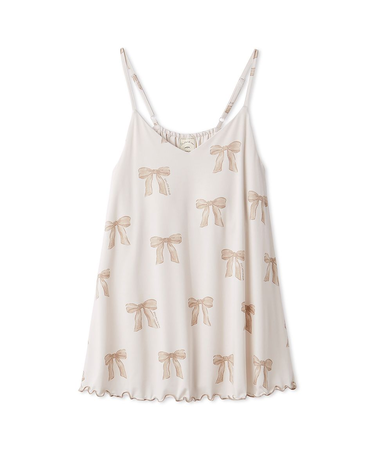 リボン柄カップインキャミソール