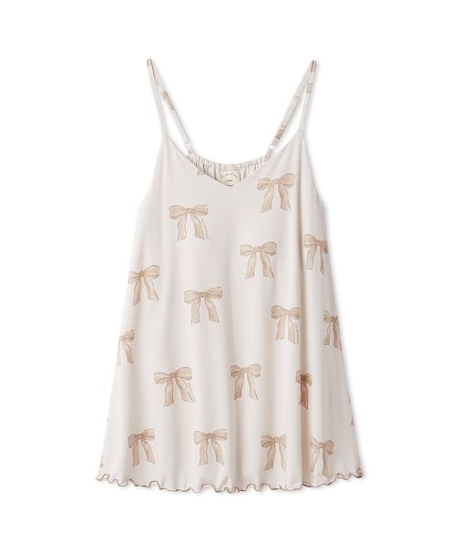 リボン柄カップインキャミソール