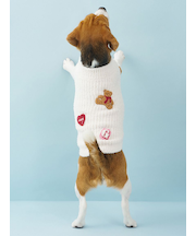 【CAT&DOG】ベビモコベアサガラ刺繍プルオーバー