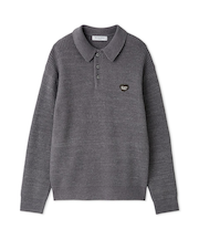 【HOMME】ワッフルニットシャツ