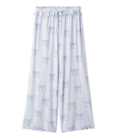 リボン柄ロングパンツ