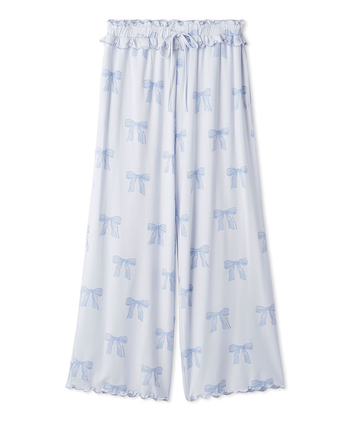 リボン柄ロングパンツ