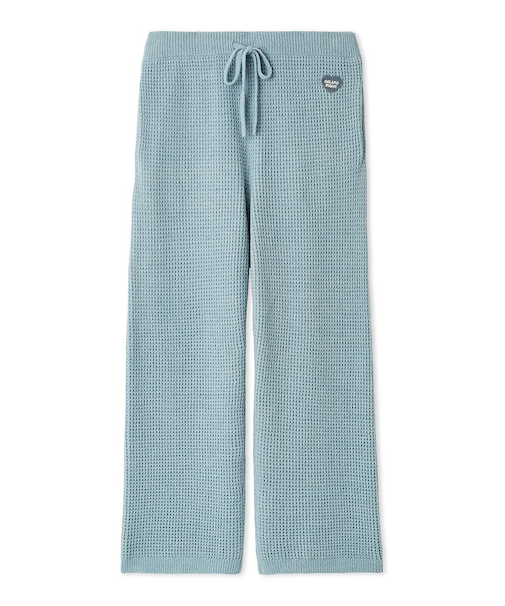 【HOMME】ワッフルニットロングパンツ