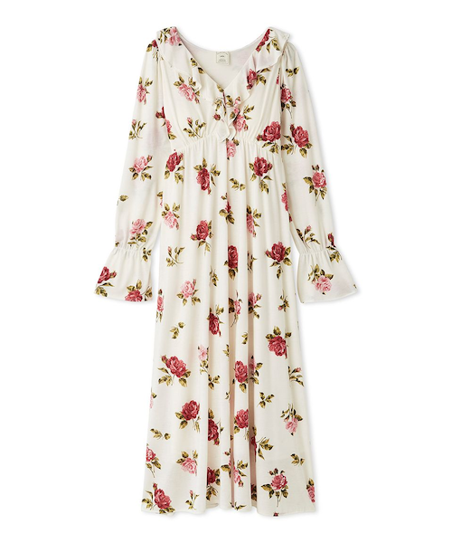 ヴィンテージローズ柄ワンピース｜ジェラートピケの通販｜&mall