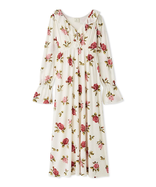 ヴィンテージローズ柄ワンピース