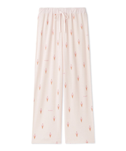 モチーフ3柄ワッフルロングパンツ