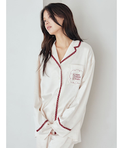 レースサテンシャツ