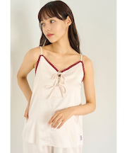 レースサテンキャミソール