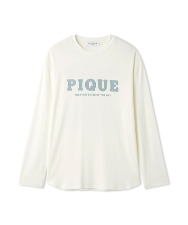 【HOMME】レーヨン天竺ロゴプリントロンT