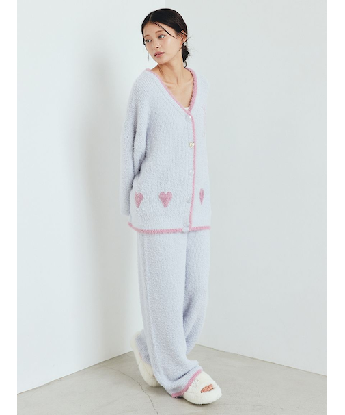 ラメフェザーロングパンツ