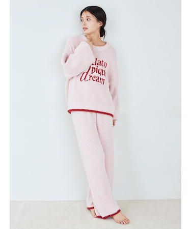 ラメフェザーロングパンツ