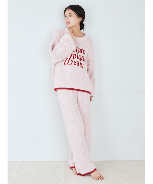 ラメフェザーロングパンツ