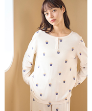 モチーフ3柄ワッフルロンT