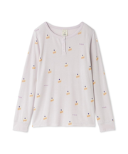 モチーフ3柄ワッフルロンT