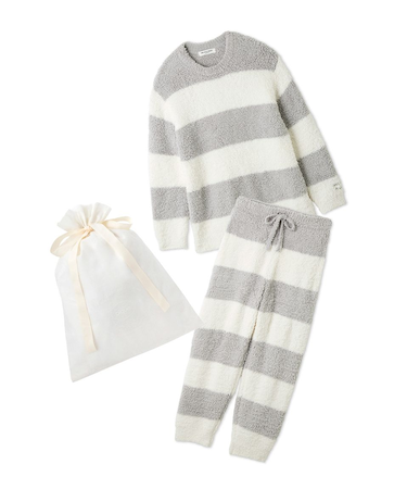 【ラッピング済み】【HOMME】ジェラート2ボーダープルオーバー＆ロングパンツセット