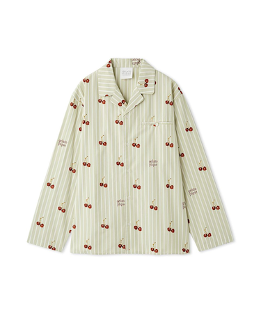 【UNISEX】チェリー柄シャツ