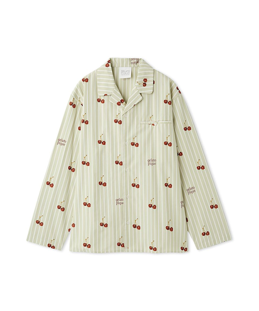 【UNISEX】チェリー柄シャツ