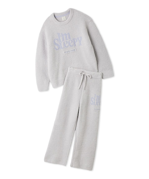 【最終値下げ】ジェラピケ　パウダービスケットジャガードプルオーバー&ロングパンツ パウダースリーピーロゴジャガードプルオーバー＆ロングパンツ