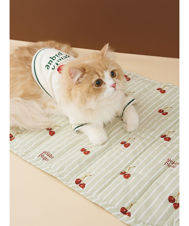 【CAT&DOG】チェリー柄カフェマット