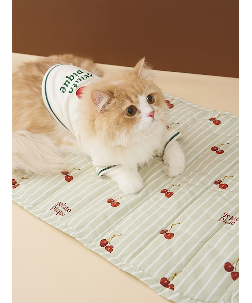 【CAT&DOG】チェリー柄カフェマット