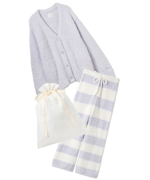 【ラッピング済み】ジェラートカーディガン＆2ボーダーロングパンツセット