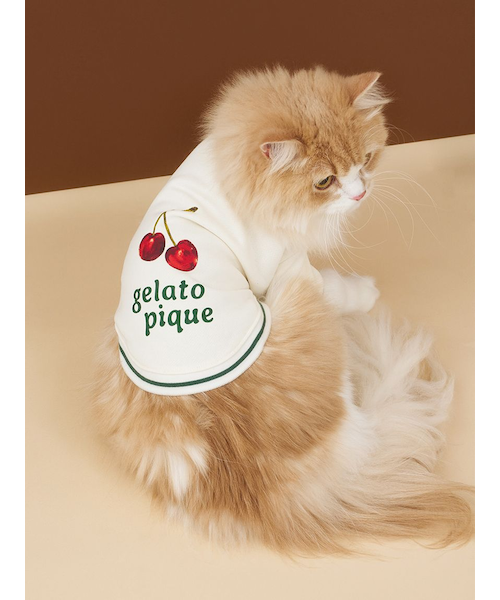 CAT&DOG】チェリー柄裏毛プルオーバー｜ジェラートピケの通販｜&mall