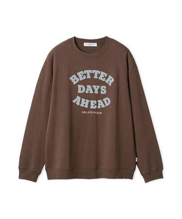 【HOMME】裏毛プリントプルオーバー