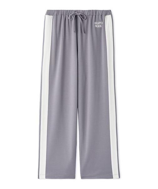 【HOMME】インレイロゴラインロングパンツ