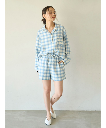 プレッピーネルチェックショートパンツ