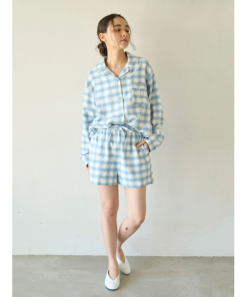 プレッピーネルチェックショートパンツ