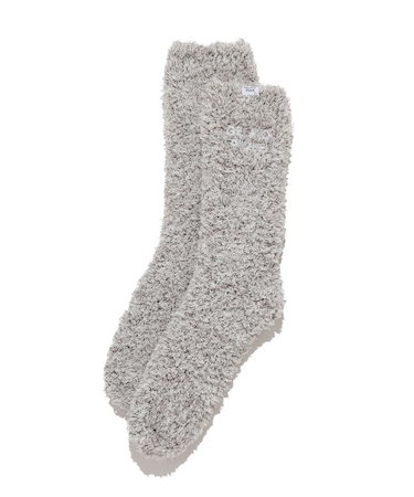 【HOMME】メランジ刺繍ロゴソックス