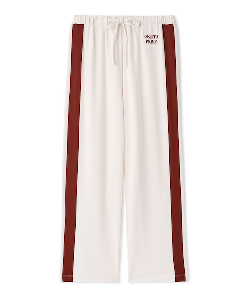 インレイロゴラインロングパンツ｜ジェラートピケの通販｜&mall