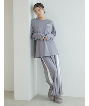 インレイロゴラインロングパンツ