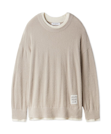 【HOMME】レイヤードホットスムーズィープルオーバー