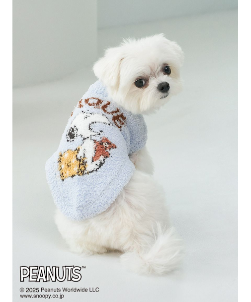 【PEANUTS】【CAT&DOG】オリジナルアート ジャガードプルオーバー