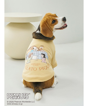 【PEANUTS】【CAT&DOG】ラージサイズ オリジナルアート 裏毛プルオーバー