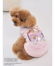 【PEANUTS】【CAT&DOG】オリジナルアート 裏毛プルオーバー