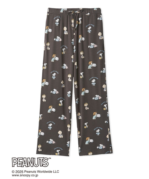 PEANUTS】【HOMME】オリジナルアート 総柄ロングパンツ｜ジェラート
