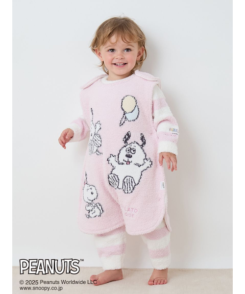 販路限定カラーあり】【PEANUTS PUPPIES】【BABY】ベビモコスリーパー