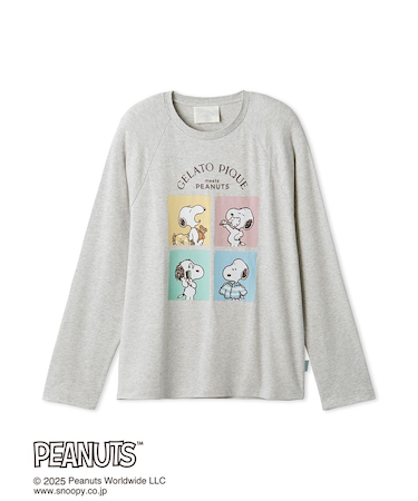 【PEANUTS】【HOMME】オリジナルアート ワンポイントロンT