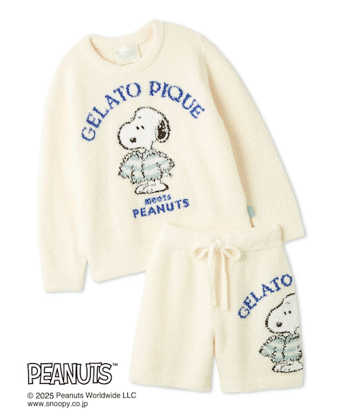 PEANUTS】【JUNIOR】オリジナルアート ジャガードプルオーバー