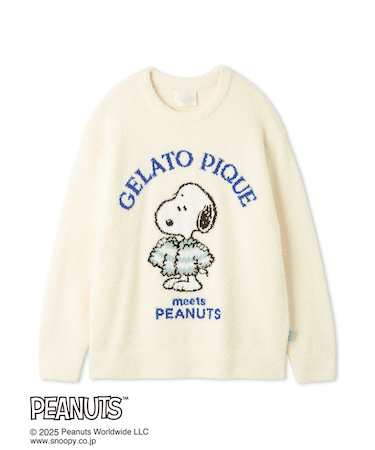 【PEANUTS】【HOMME】オリジナルアート ジャガードプルオーバー
