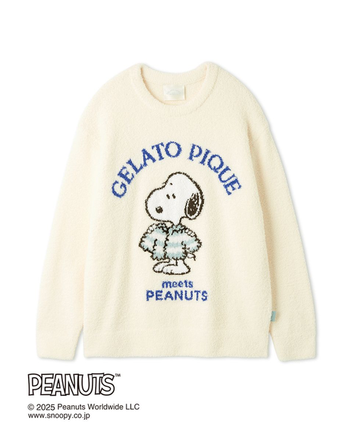 【PEANUTS】【HOMME】オリジナルアート ジャガードプルオーバー