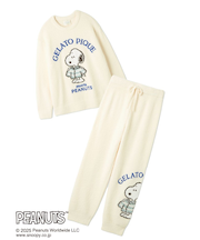 【PEANUTS】【ONLINE限定】【HOMME】オリジナルアート ジャガードプルオーバー＆ロングパンツセット