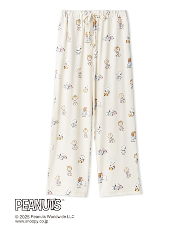 【PEANUTS】オリジナルアート 総柄ロングパンツ