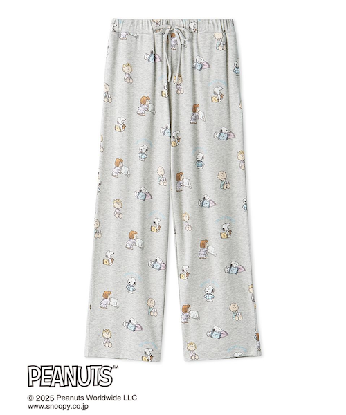 PEANUTS】オリジナルアート 総柄ロングパンツ｜ジェラートピケの通販