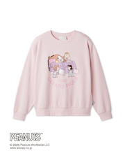 【PEANUTS】オリジナルアート ワンポイント裏毛プルオーバー